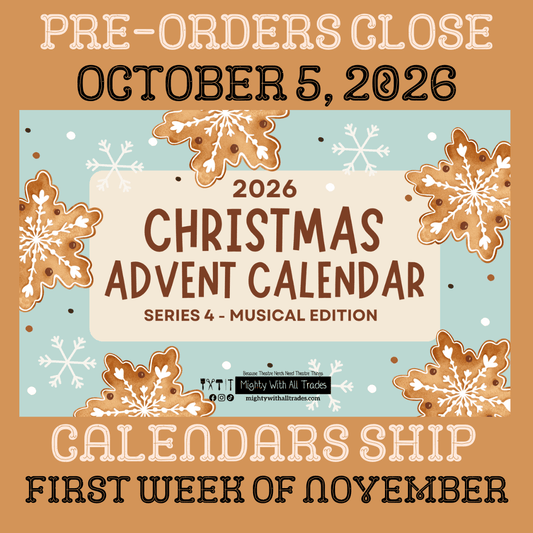 Musical Theatre Broadway Advent Calendar Button Packs