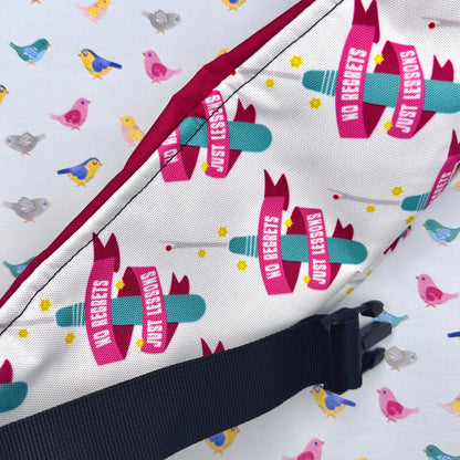 No Regrets Fanny Pack - White Fanny Pack