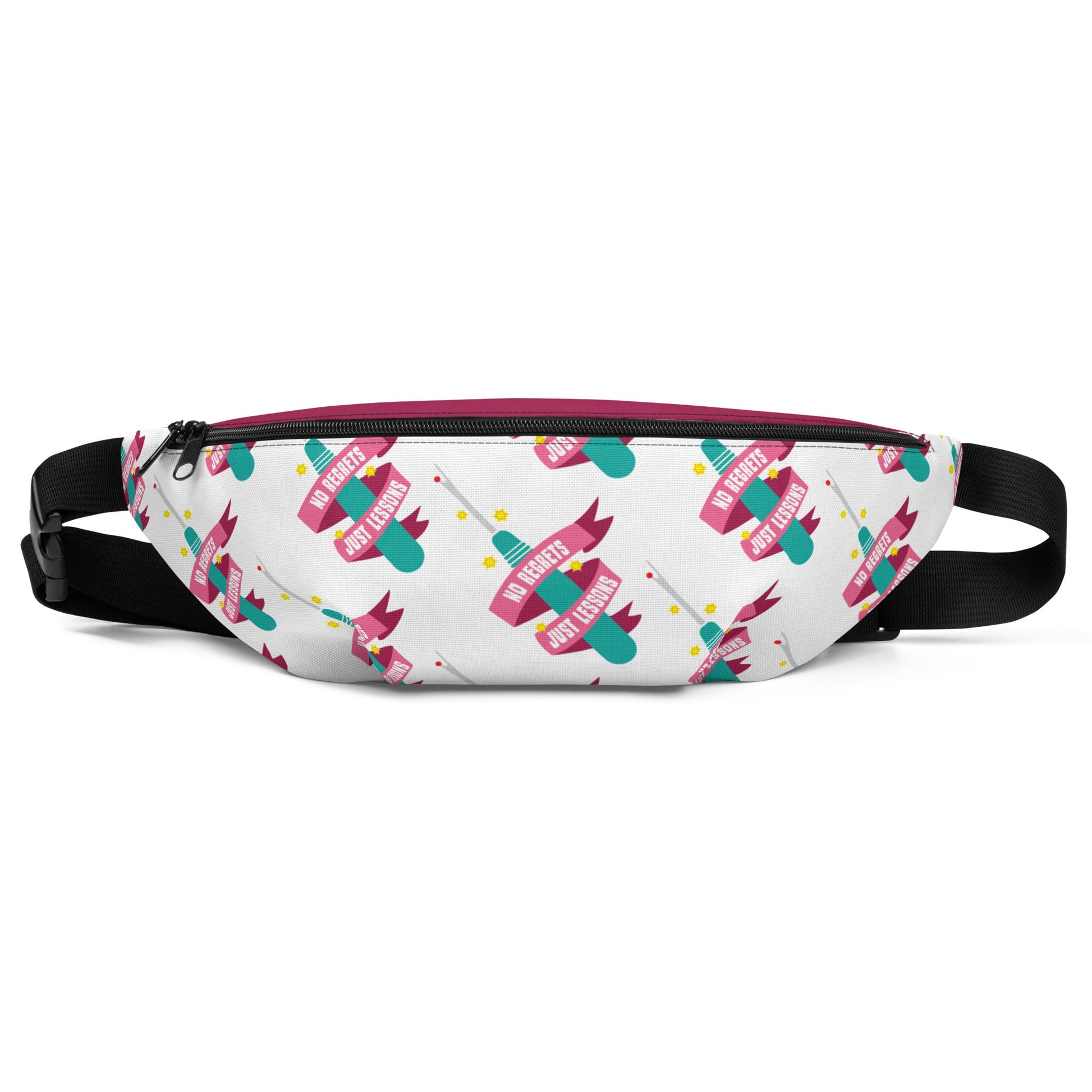 No Regrets Fanny Pack - White Fanny Pack