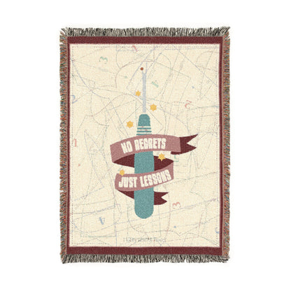 No Regrets Seam Ripper Woven Blanket, 37" x 52" Home Decor Artwork
