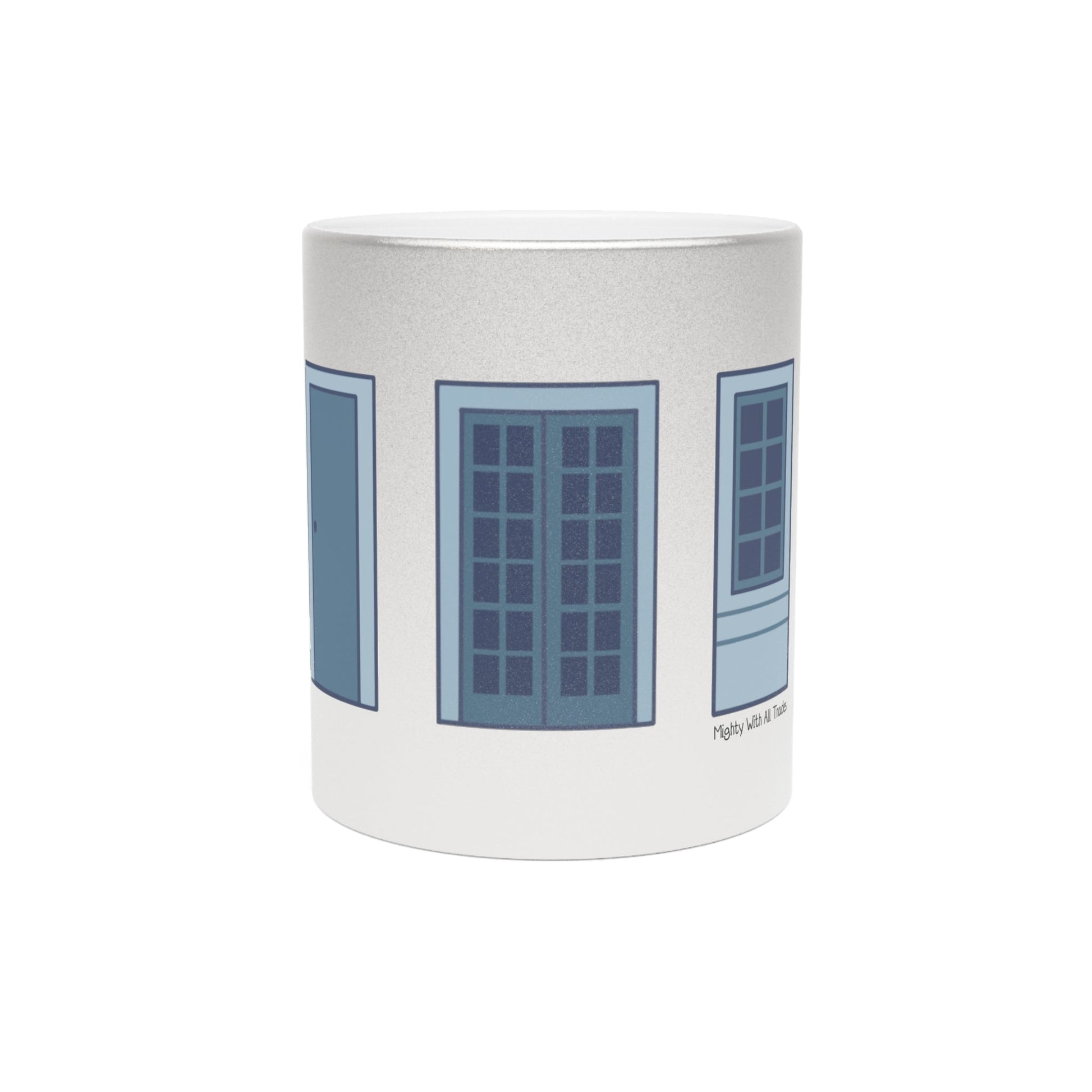 OAP Doors and Window SILVER Mug Mug 11oz