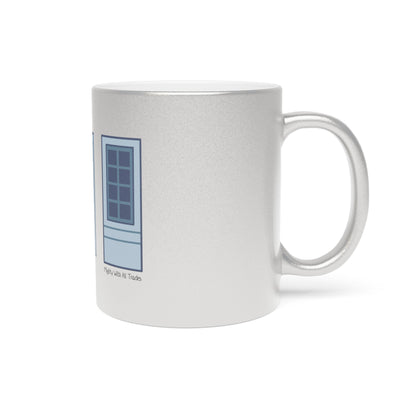OAP Doors and Window SILVER Mug Mug 11oz