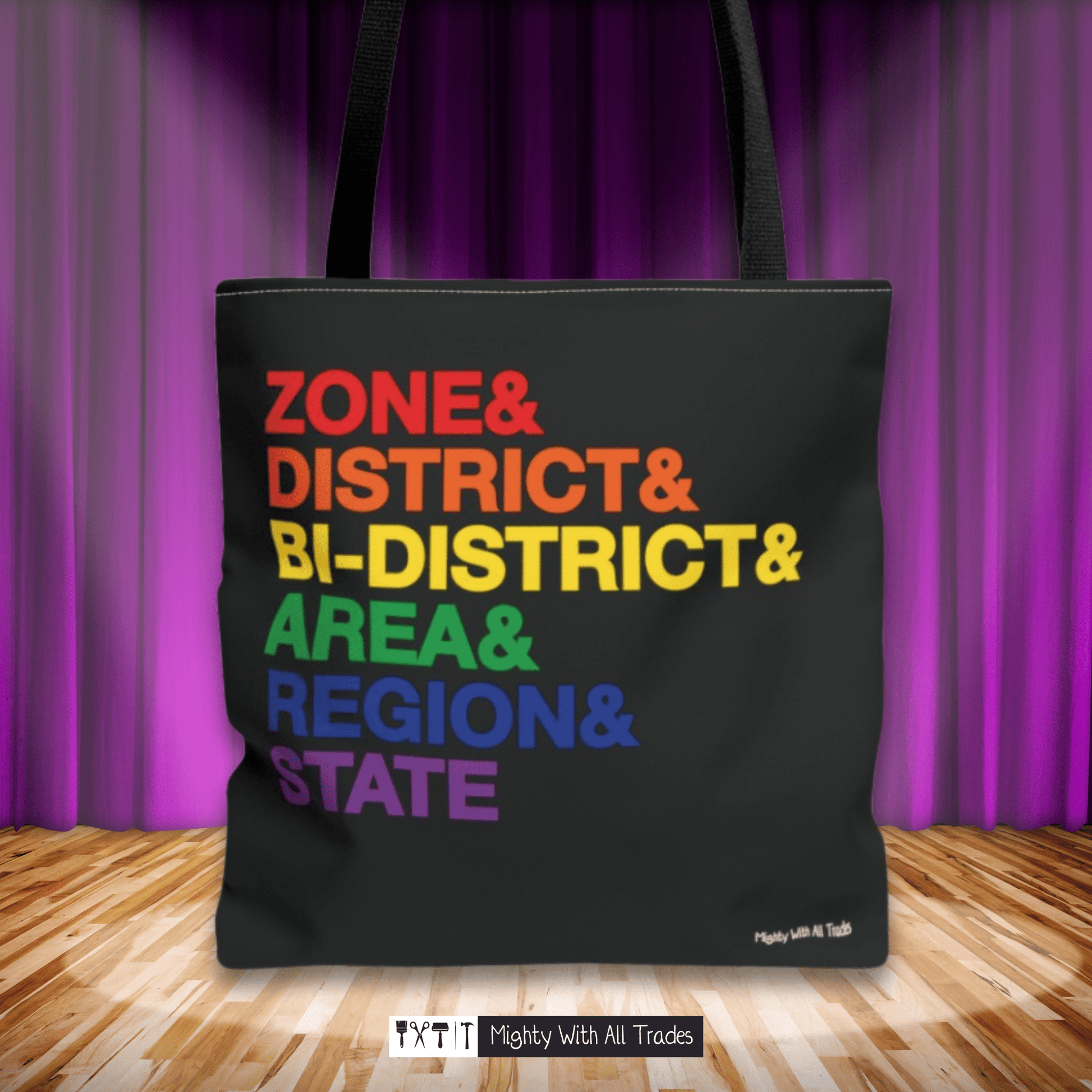One Act Play PRIDE Tote Bag Bags 16" × 16''