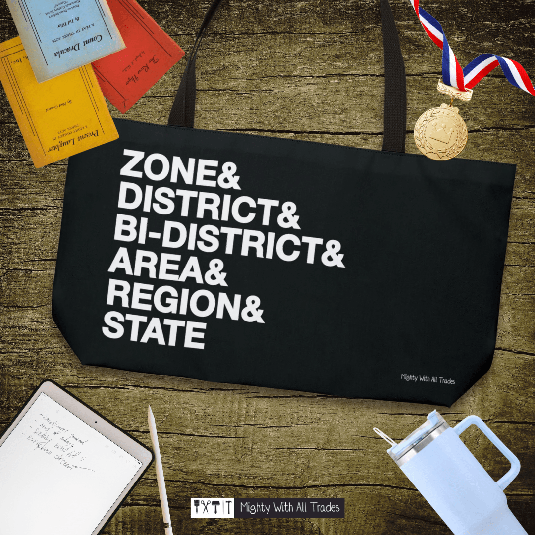 One Act Play Weekender Tote Bag Bags 24" × 13"