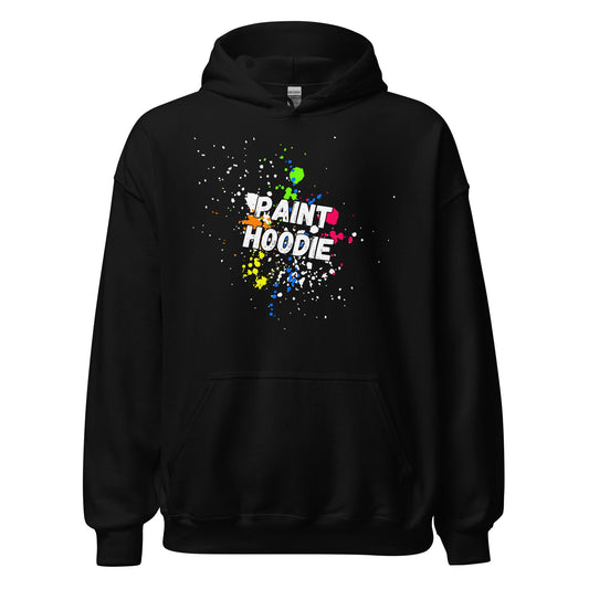 Paint Hoodie - White font Hoodie S