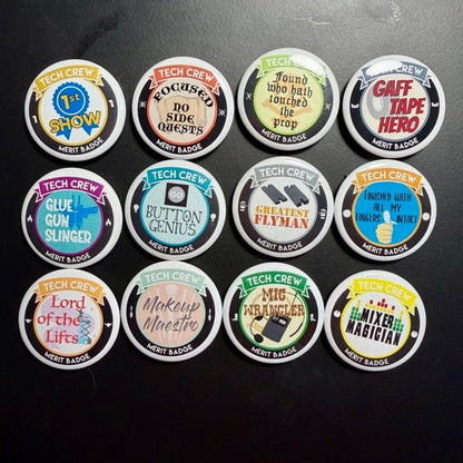 Pick 3 Merit Badges Button Packs Alpha AF