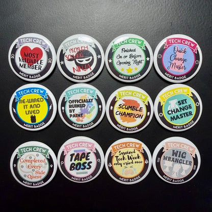 Pick 3 Merit Badges Button Packs Alpha AF