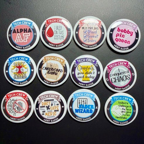 Pick 3 Merit Badges Button Packs Alpha AF
