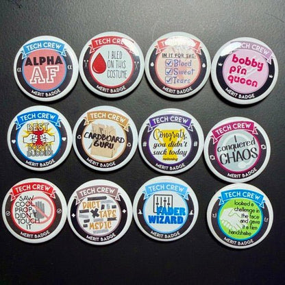 Pick 3 Merit Badges Button Packs Alpha AF