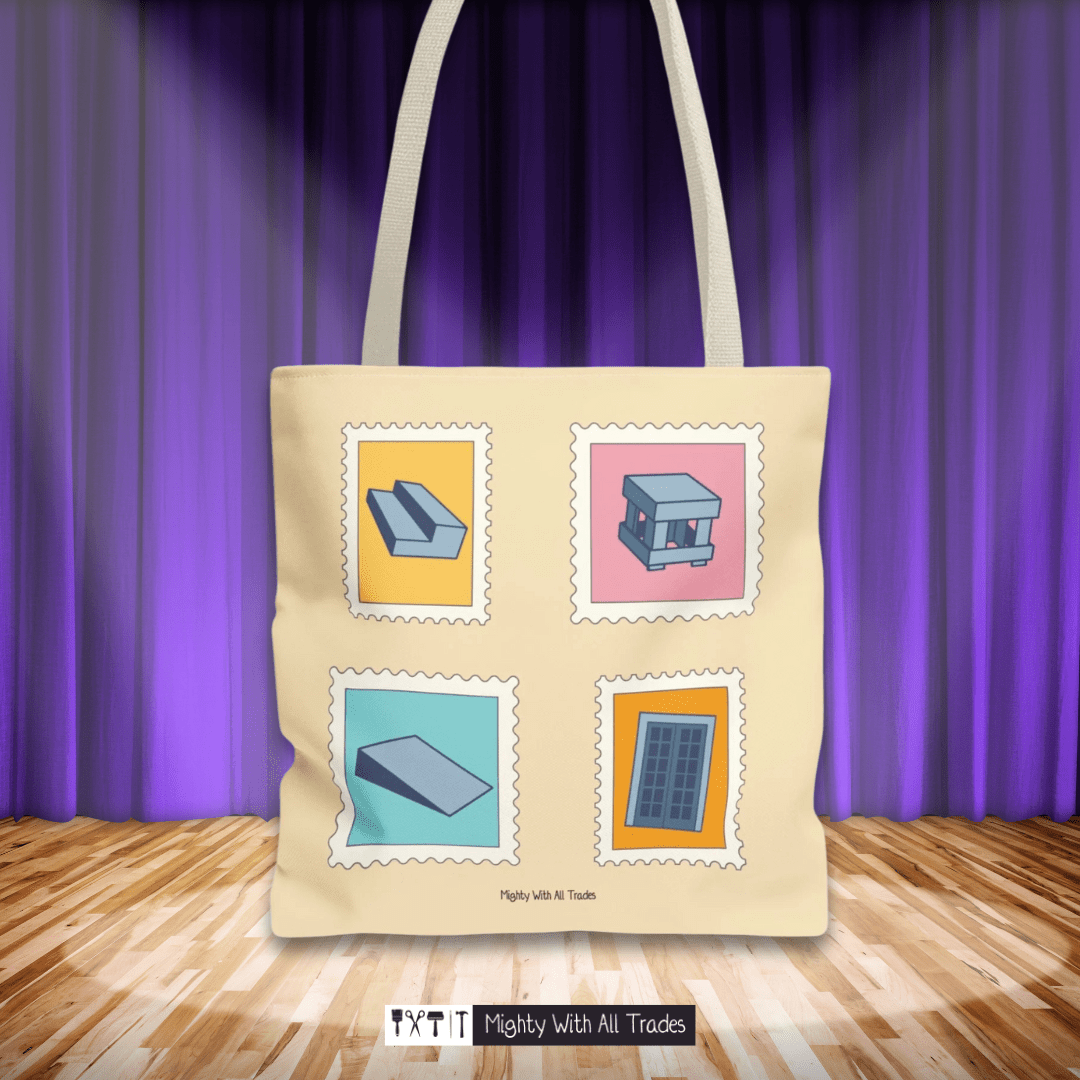Postage Stamp OAP Tote Bag Bags 16" × 16''