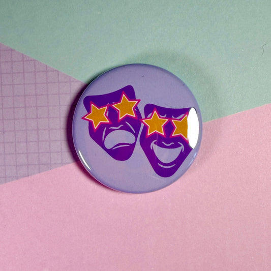 Preppy Mask Button Pin Back Buttons