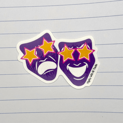 Preppy Mask Sticker Stickers