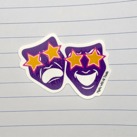 Preppy Mask Sticker Stickers