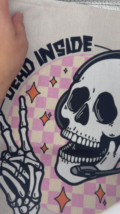 Dead Inside Pink Tote Bag