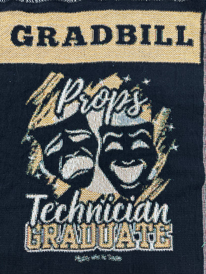 Props Gradbill Woven Blanket, 37" x 52" Home Decor Artwork