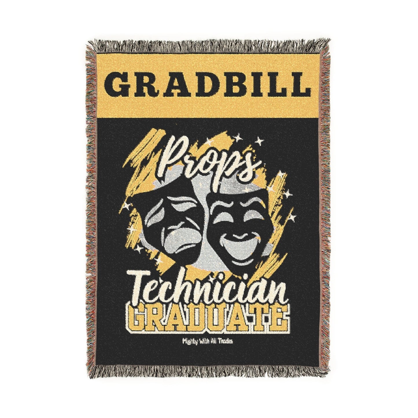 Props Gradbill Woven Blanket, 37" x 52" Home Decor Artwork