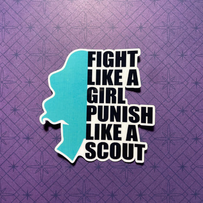 Punish Like A Scout Sticker (Tall/Head Version) Stickers Sailor Neptune