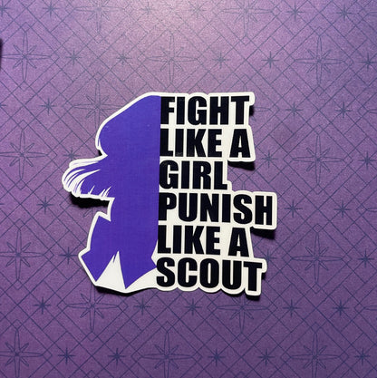 Punish Like A Scout Sticker (Tall/Head Version) Stickers Sailor Saturn