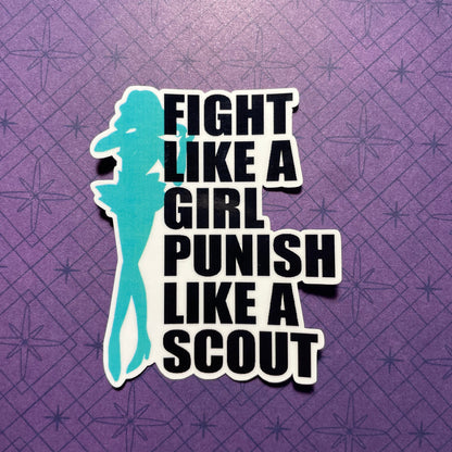 Punish Like A Scout Sticker (Wide/Body Version) Stickers Sailor Neptune