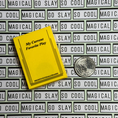 Sam French Play Script Magnetic Bookmark Bookmarks Black w/Gold Foil