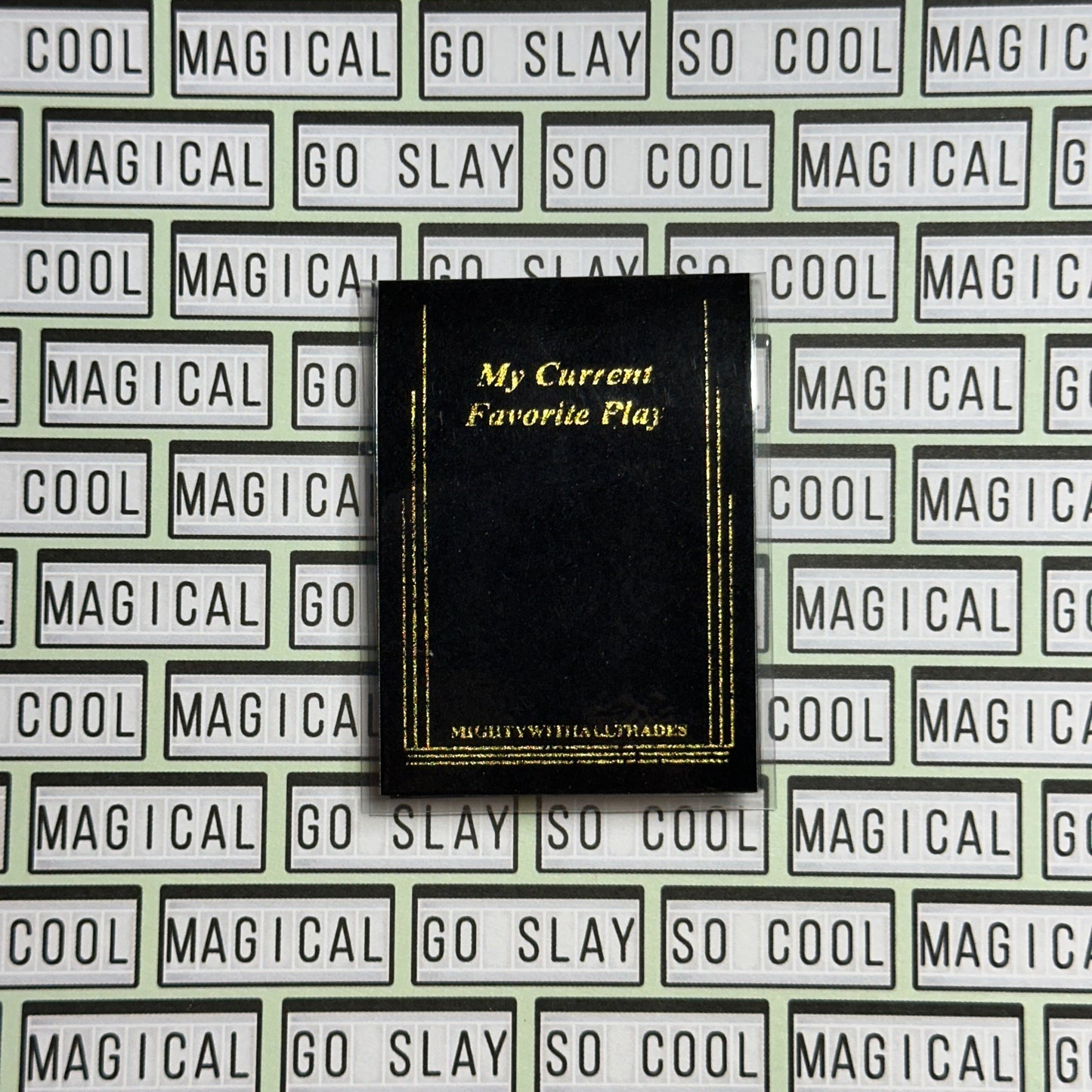 Sam French Play Script Magnetic Bookmark Bookmarks Black w/Gold Foil