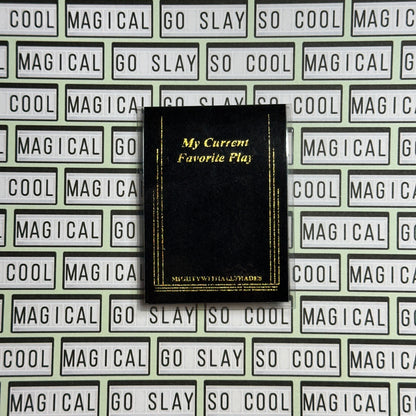 Sam French Play Script Magnetic Bookmark Bookmarks Black w/Gold Foil
