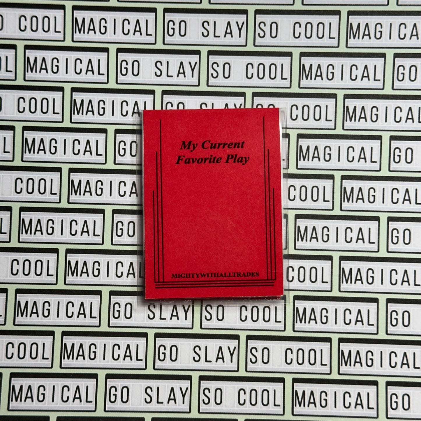 Sam French Play Script Magnetic Bookmark Bookmarks Primary Red