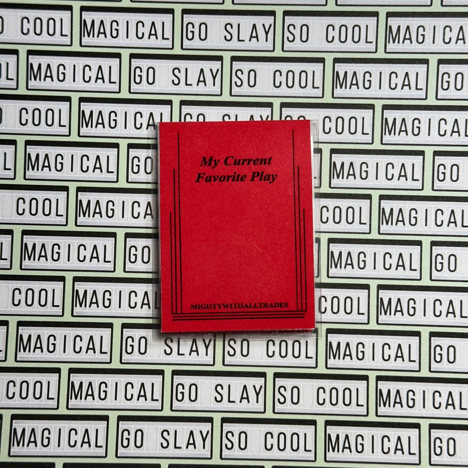 Sam French Play Script Magnetic Bookmark Bookmarks Primary Red