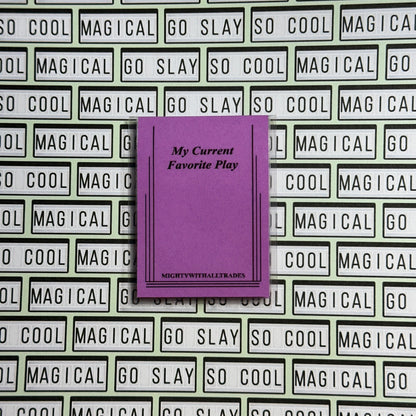Sam French Play Script Magnetic Bookmark Bookmarks Purple
