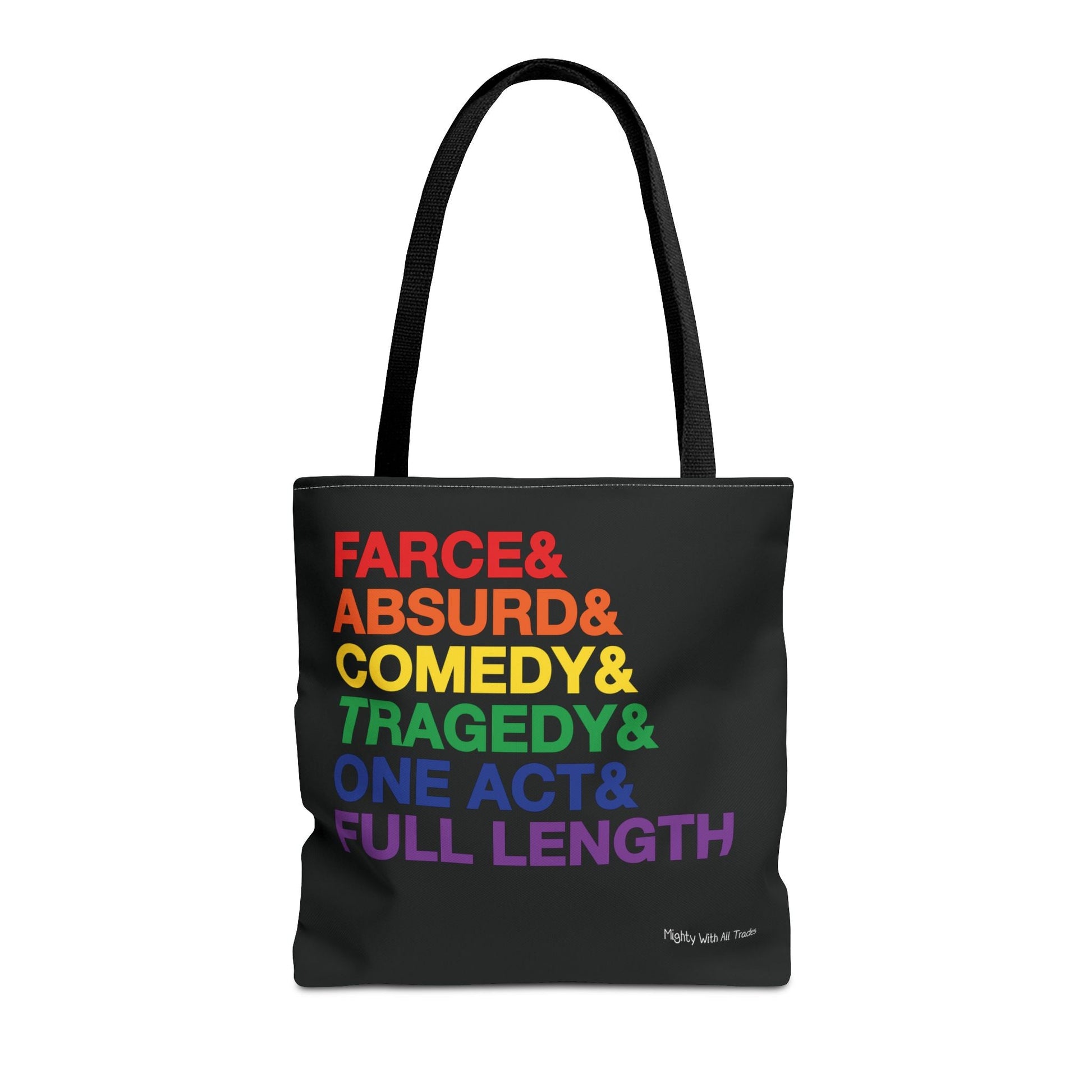 Script Genres PRIDE Tote Bag Bags 16" × 16''