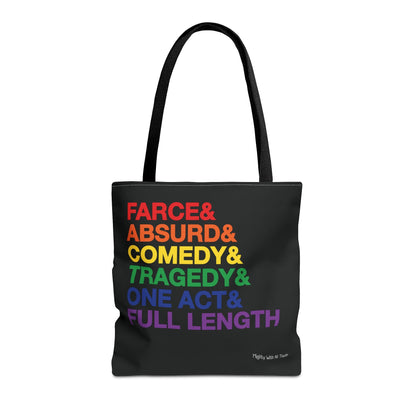 Script Genres PRIDE Tote Bag Bags 16" × 16''