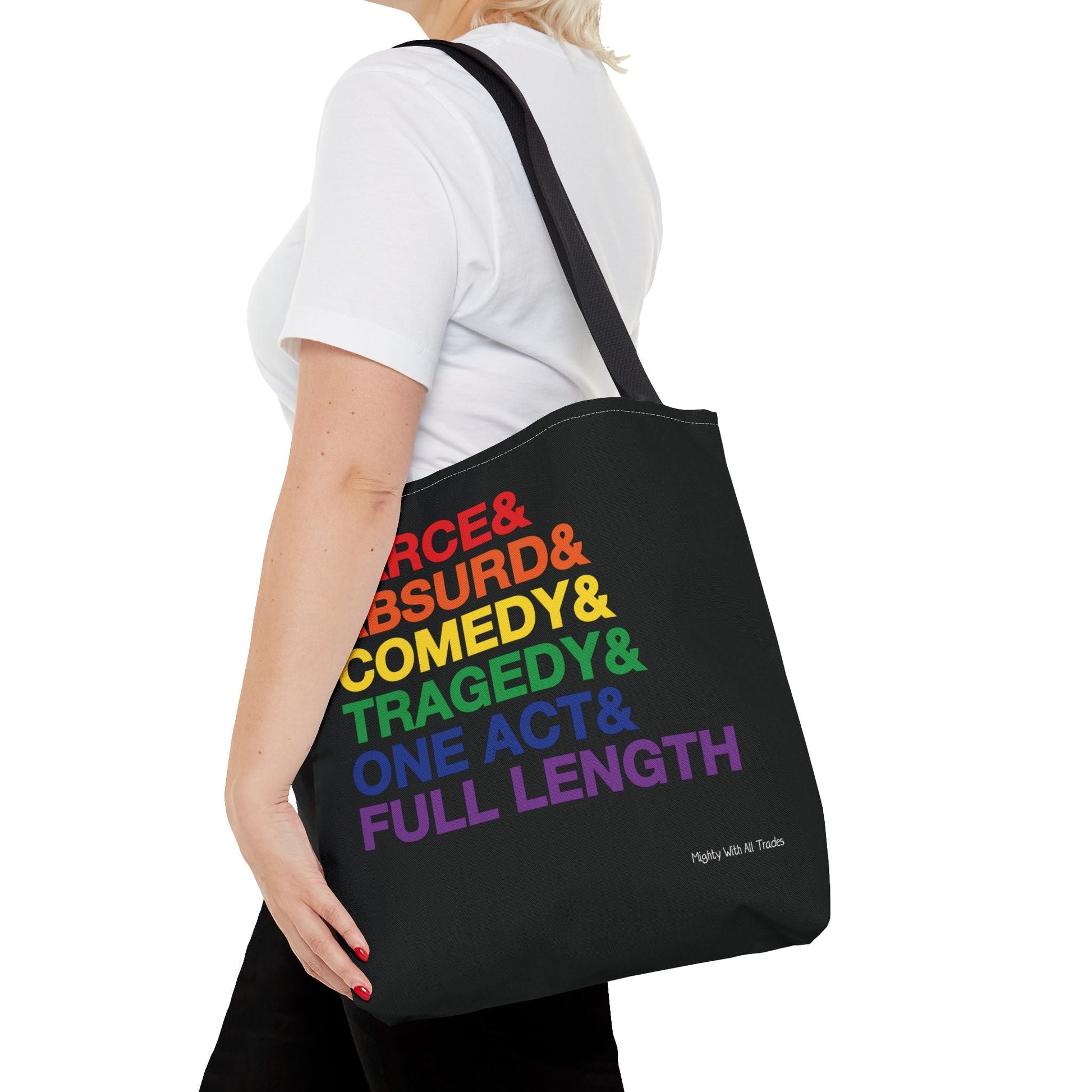 Script Genres PRIDE Tote Bag Bags 16" × 16''
