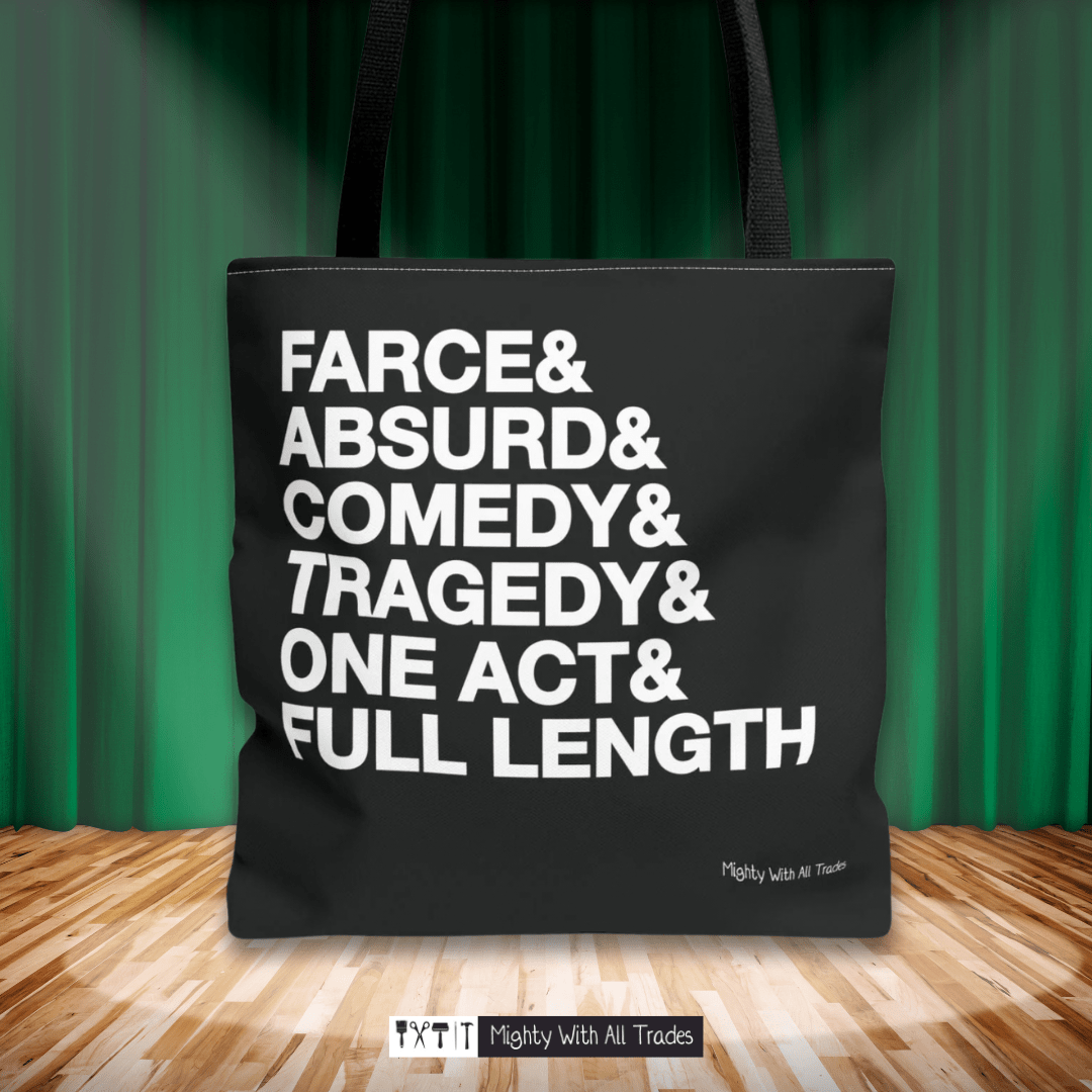 Script Genres Tote Bag Bags 16" × 16''