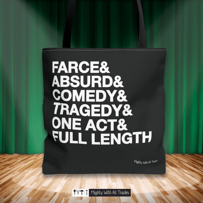 Script Genres Tote Bag Bags 16" × 16''