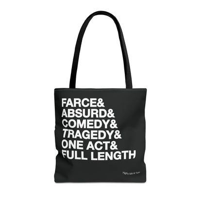 Script Genres Tote Bag Bags 16" × 16''