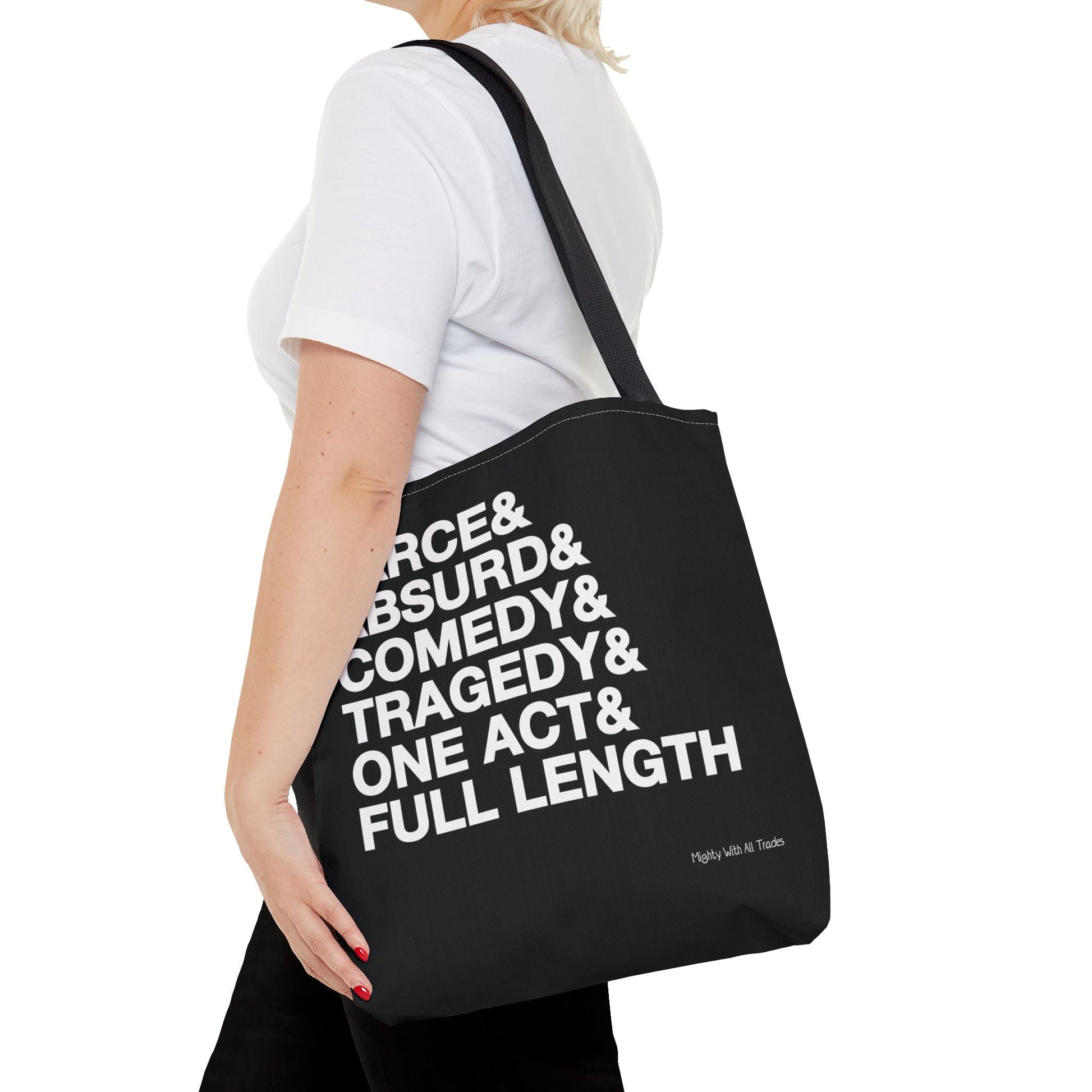 Script Genres Tote Bag Bags 16" × 16''