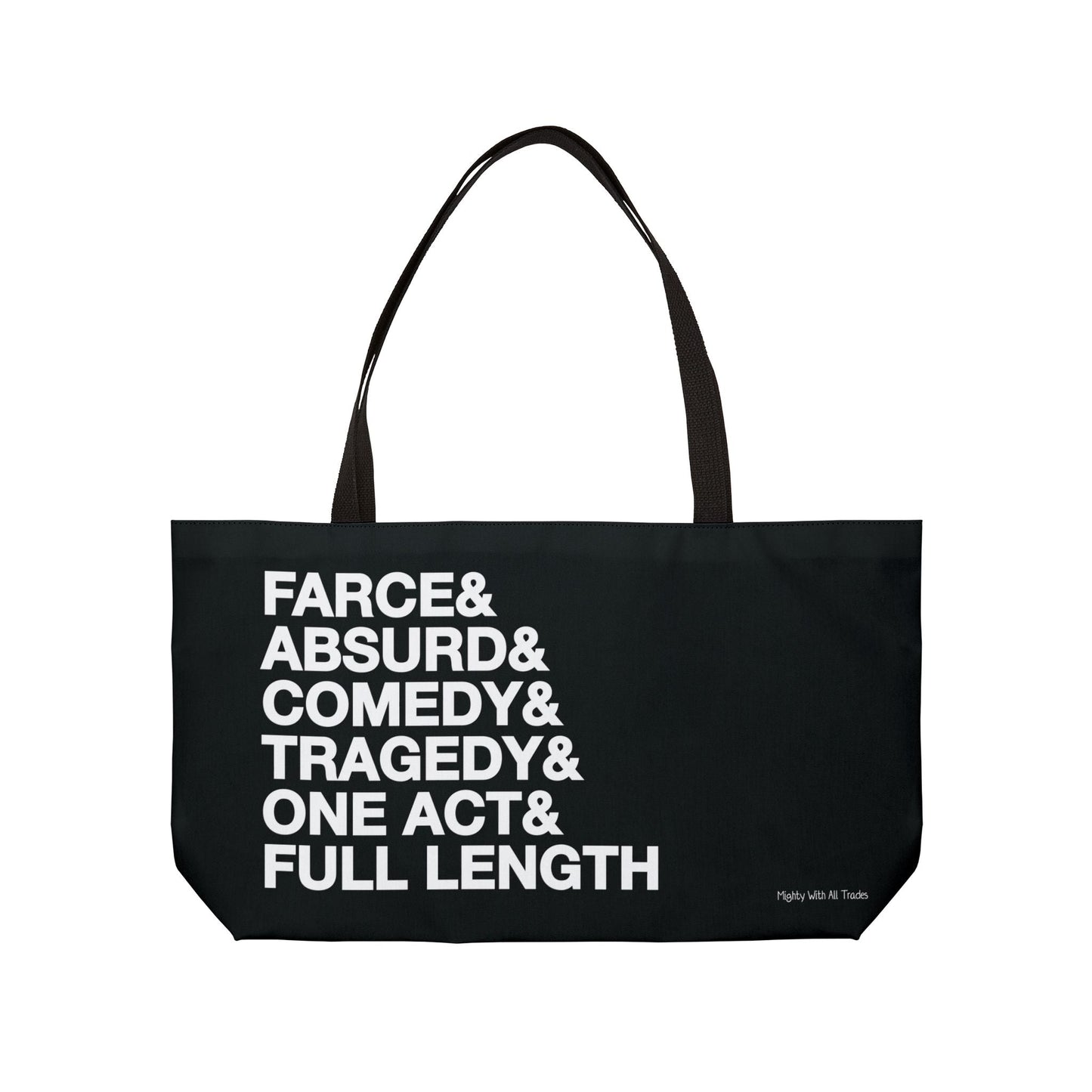 Script Genres Weekender Tote Bag Bags 24" × 13"