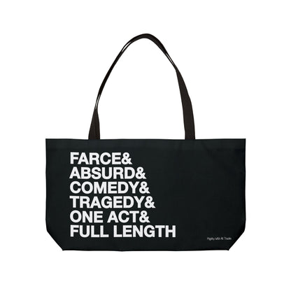 Script Genres Weekender Tote Bag Bags 24" × 13"