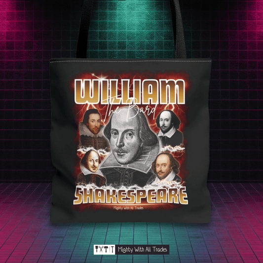Shakespeare Bootleg Tote Bag Bags 16" × 16''