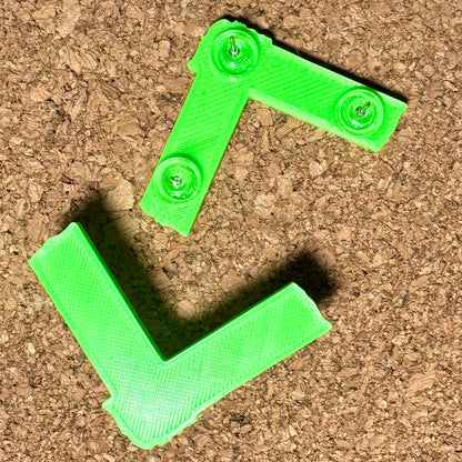 Spike Tape Push Pins, Set of 3 Refrigerator Magnets Green