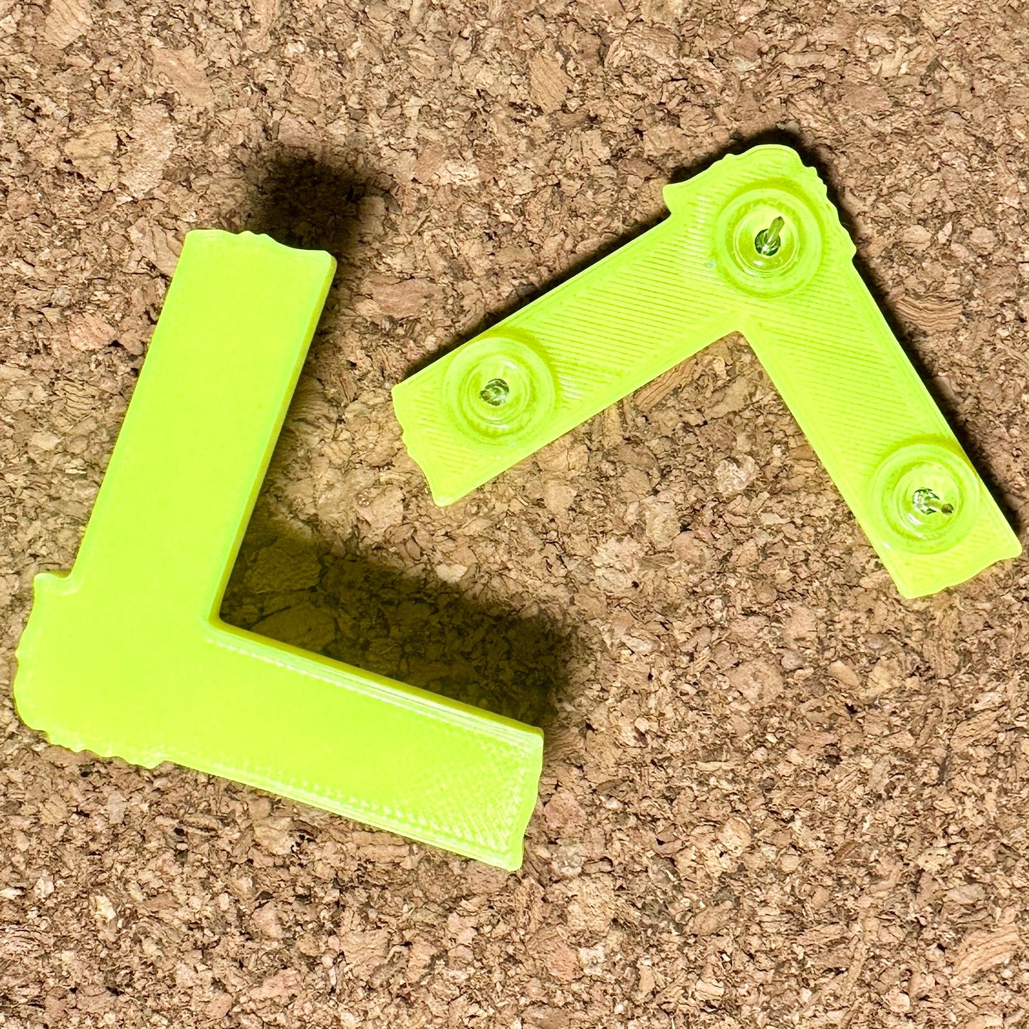 Spike Tape Push Pins, Set of 3 Refrigerator Magnets Yellow