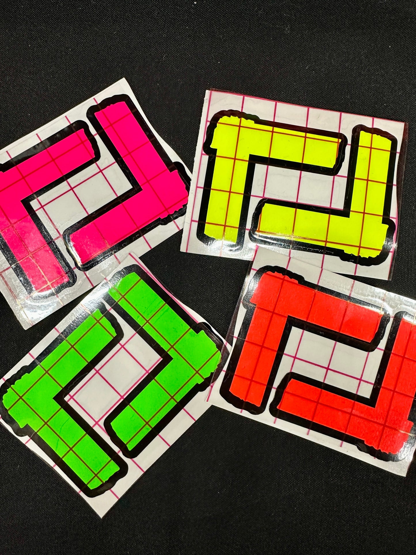 Spike Tape Vinyl Decals Stickers Green