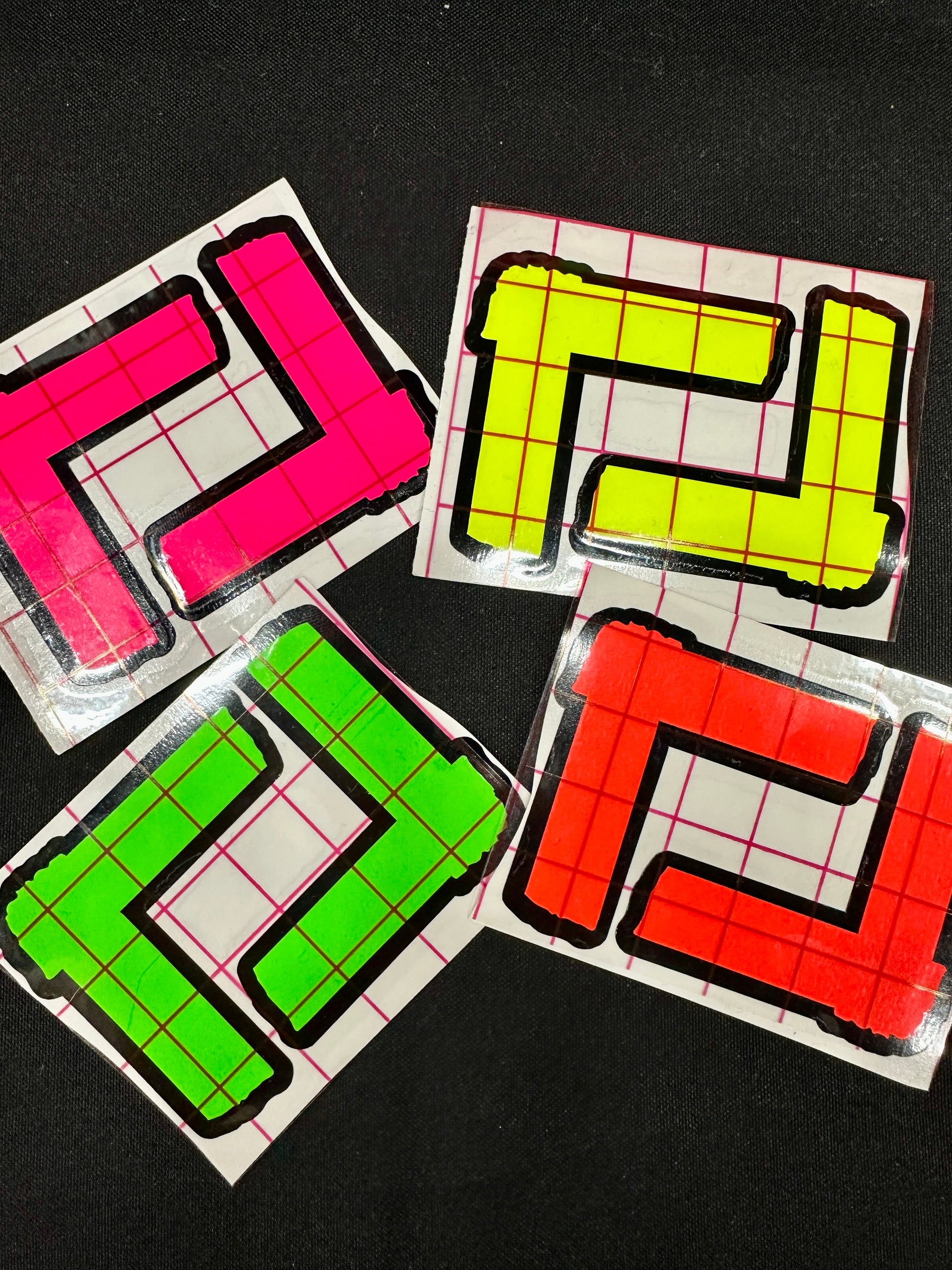 Spike Tape Vinyl Decals Stickers Green