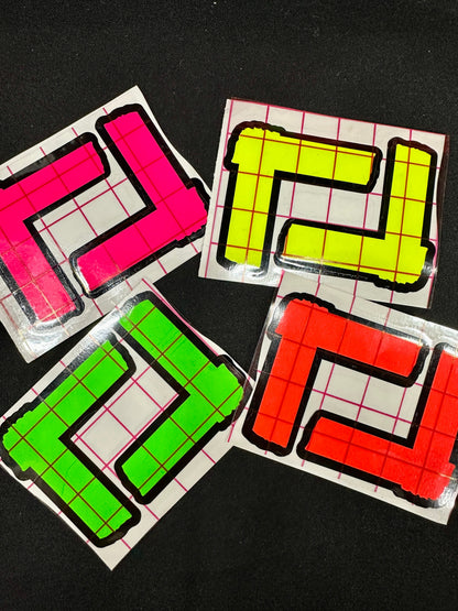 Spike Tape Vinyl Decals Stickers Green