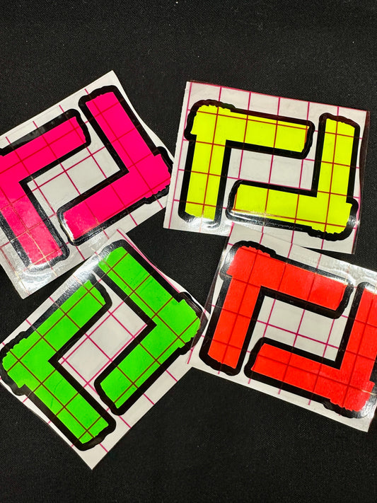 Spike Tape Vinyl Decals Stickers Green