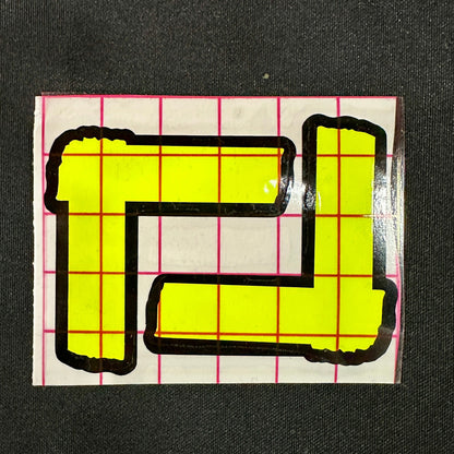 Spike Tape Vinyl Decals Stickers Yellow