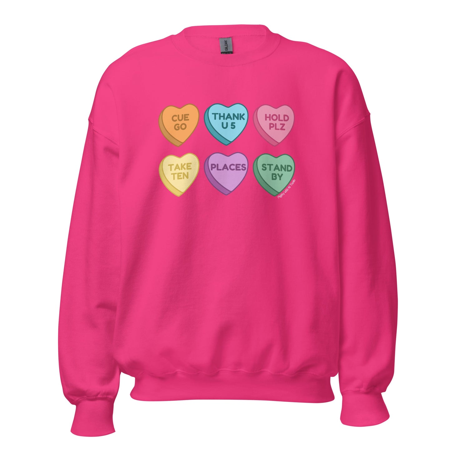 Stage Manager Conversation Hearts Sweatshirt Sweatshirt S