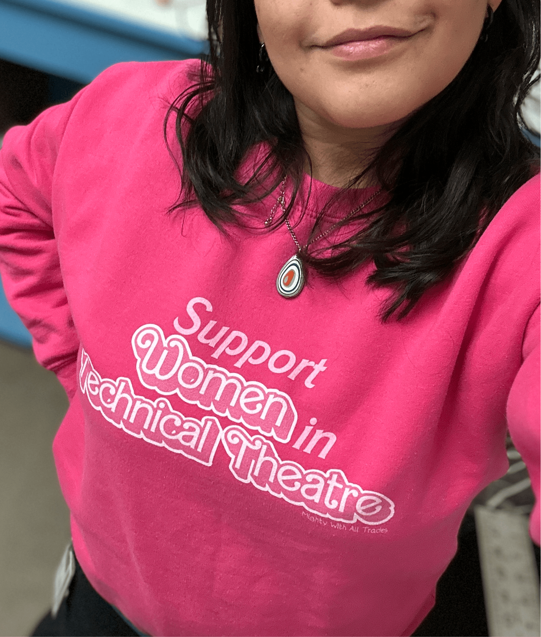 Support Women in Technical Theatre Sweatshirt Sweatshirt Black