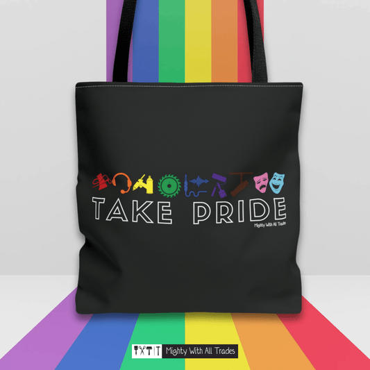 Take Pride Tech Tote Bag Bags 16" × 16''