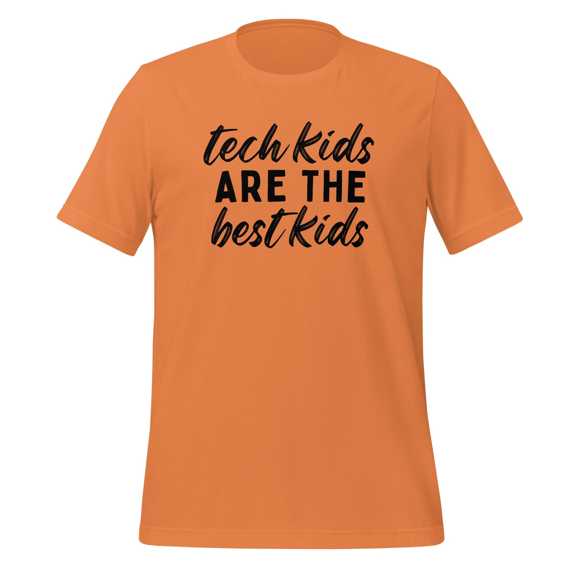 Tech Kids T-shirt - Black Font T-Shirts Burnt Orange